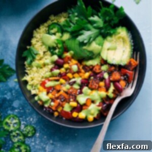 Sweet Potato, Pepper, & Kidney Bean Bowls