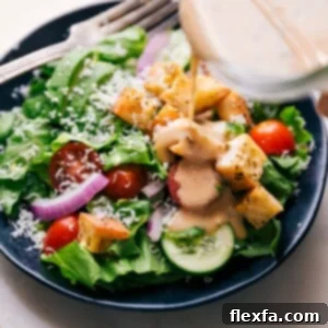 A perfectly prepared batch of Homemade Italian Dressing in a glass jar
