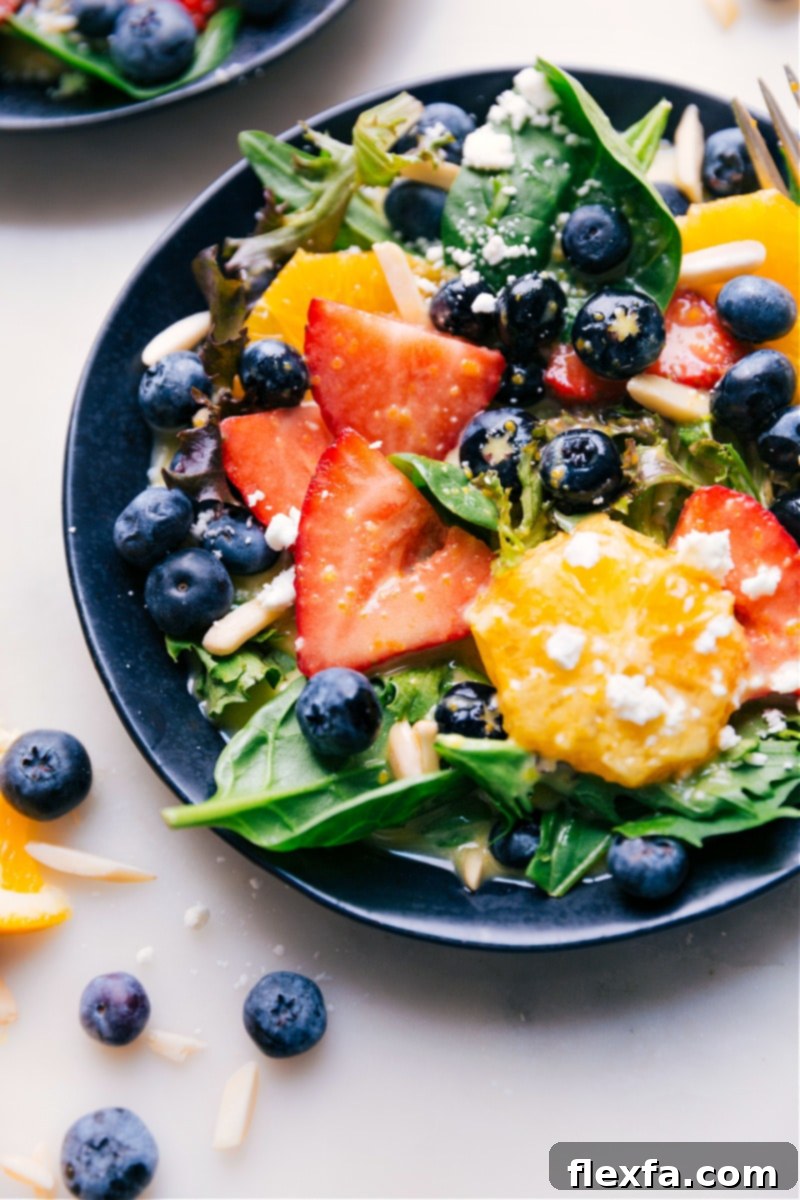 Image of a vibrant green salad generously drizzled with Citrus Vinaigrette, showcasing its fresh appeal