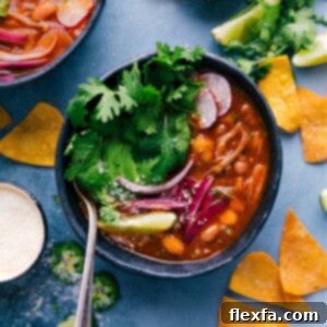 A bowl of delicious Quick Pozole