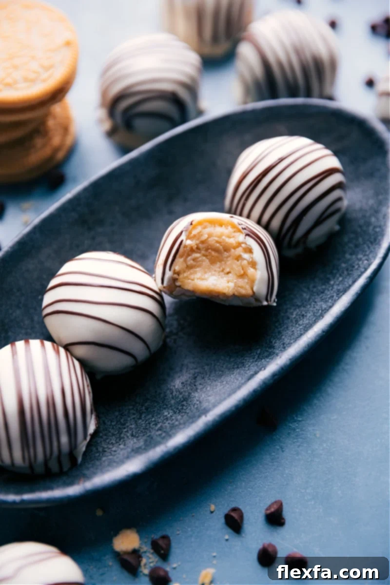 Image of the Golden Oreo Truffles beautifully arranged on a platter, ready to be enjoyed.