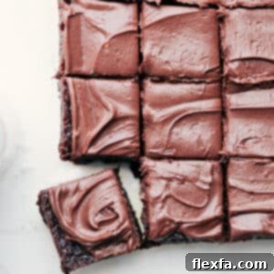Close-up of a perfectly fudgy and rich healthy brownie with a light dusting of cocoa powder.