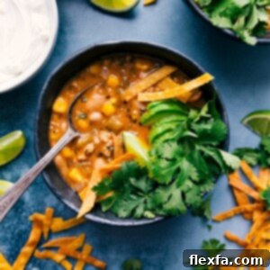 White Turkey Chili in a bowl