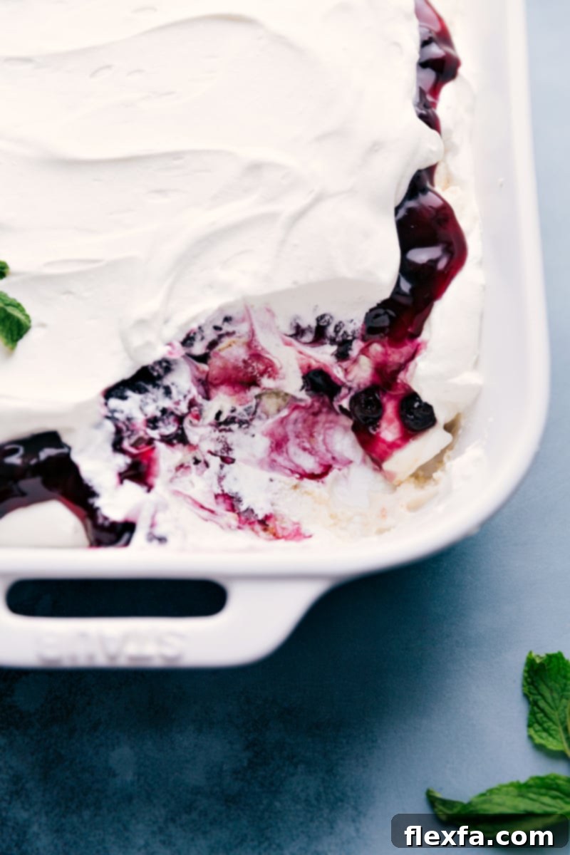 Blueberries and Cream Cake Trifle