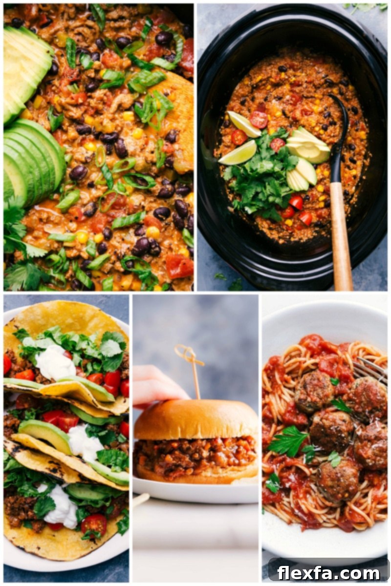 Five simple and easy ground turkey recipes, perfect for quick family dinners and beginners