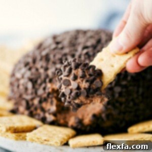 SIMPLE and delicious brownie "batter" cheesecake ball!