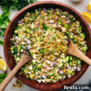 Jennifer Aniston Salad in a big bowl dressed and ready to be enjoyed.