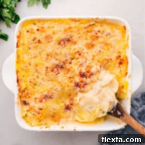 Delicious Au Gratin Potatoes ready to serve.