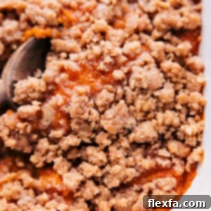 Sweet Potato Casserole with Streusel Topping