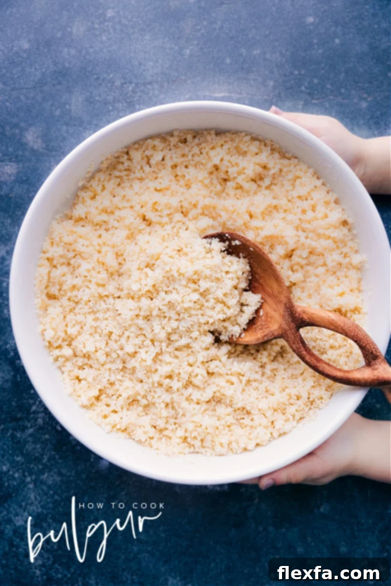 Overhead image of How to Cook Bulgur Wheat