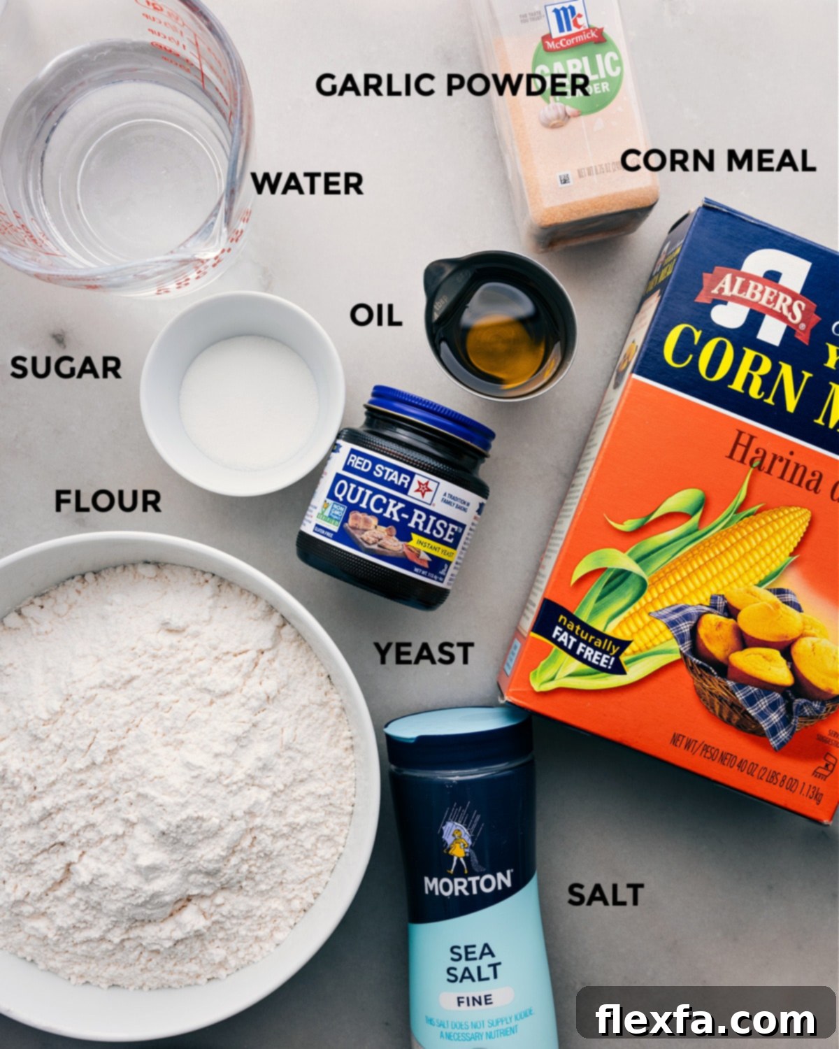 All the ingredients for this recipe prepped out for easy assembly.