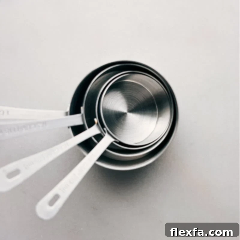 An assortment of essential kitchen measuring cups, both dry and liquid, showcasing their distinct designs.