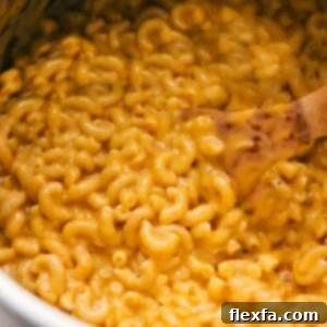 A bowl of rich and creamy Instant Pot Mac and Cheese