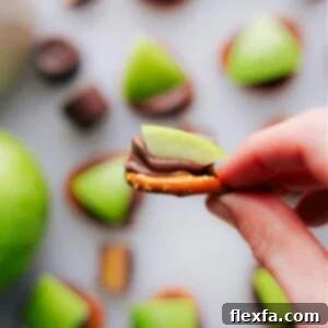 Delicious Caramel Apple Bites on a tray, ready to be served as a delightful snack or dessert.