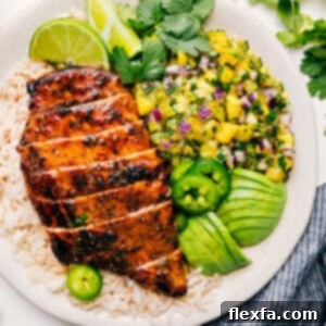 A tantalizing image of the prepared Pineapple Chicken and Rice, garnished and ready to be served.