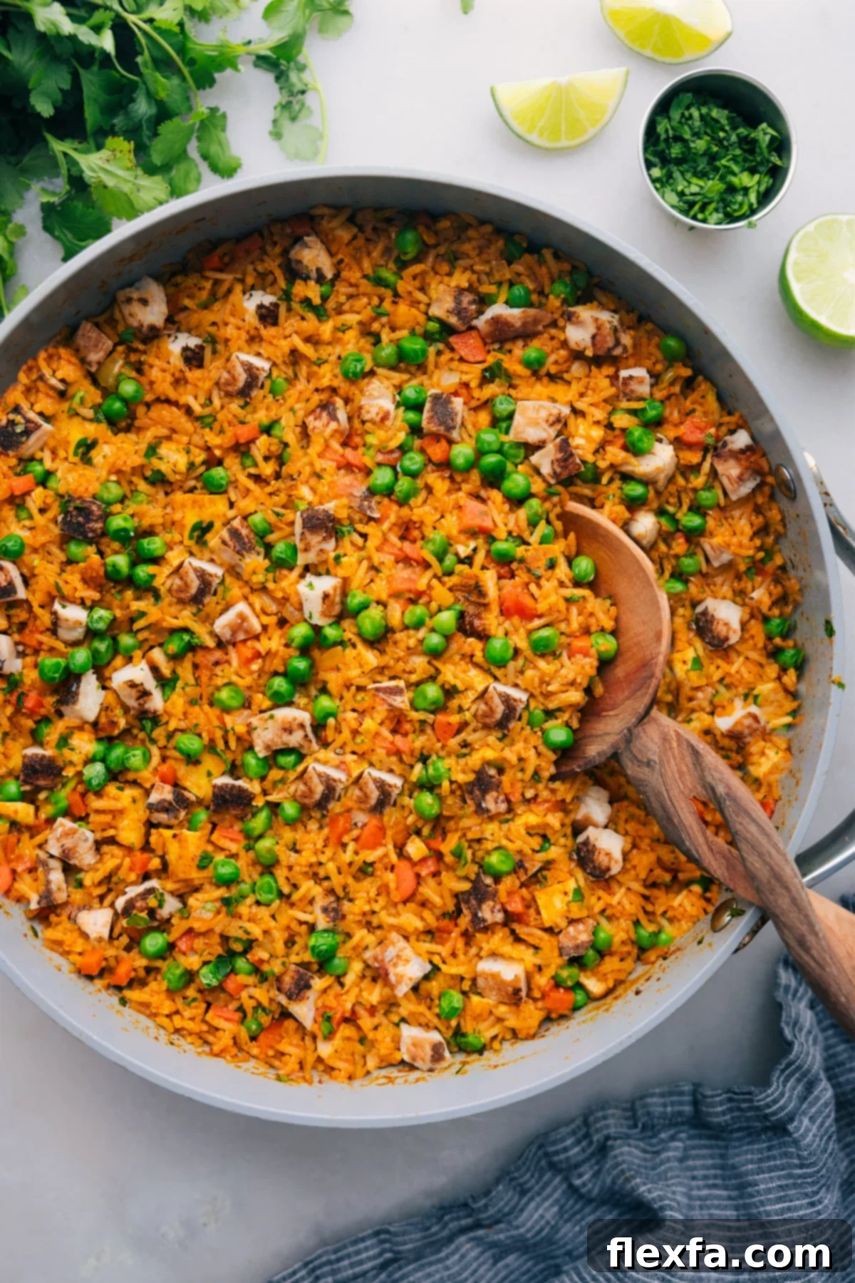 Delicious One Pot Curry Chicken and Rice One Pot Curry Chicken and Rice in the pot ready to be enjoyed.