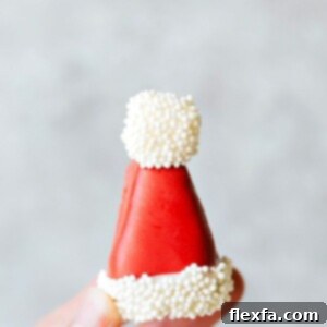 Santa Hat Oreo Cookie Truffles
