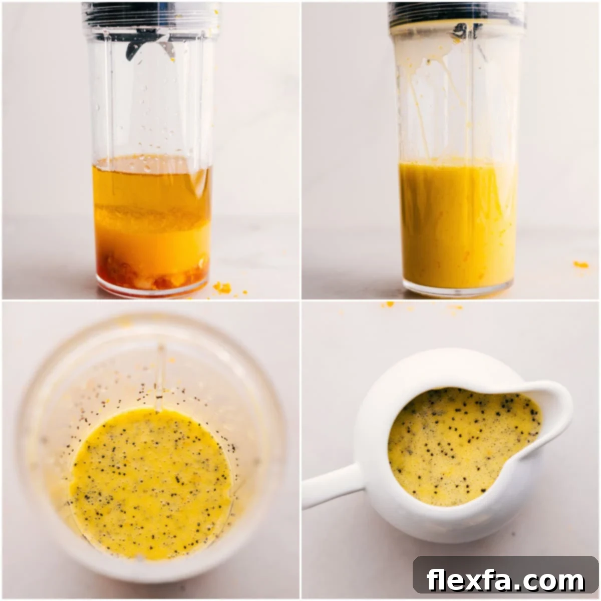 How To Make The Salad Dressing For Mandarin Orange Salad Blending the dressing ingredients in a small blender until smooth, then transferring to a mason jar to stir in poppy seeds and chill.