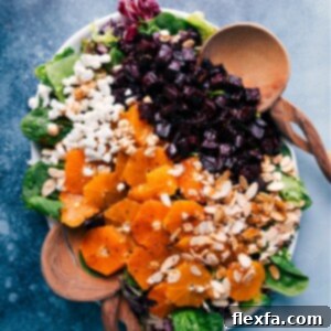 The finished Beet Salad, ready to be served.