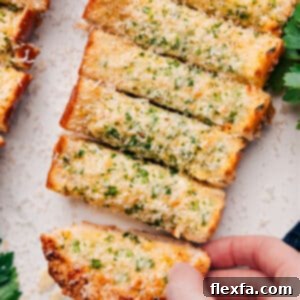 Delicious Garlic Bread baked to golden perfection