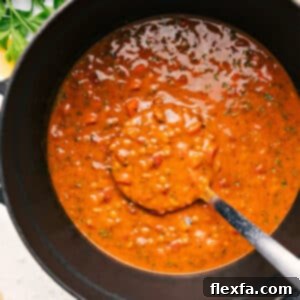 A bowl of Mediterranean Lentil Soup