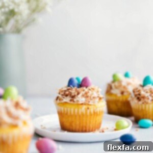 Bird's Nest Easter Cupcakes
