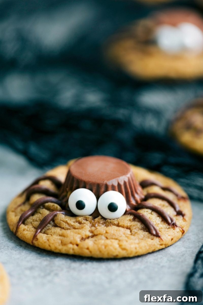 3-ingredients to make these adorable (and delicious) Halloween treats -- Monster Rice Krispies Treats, Peanut Butter Spider Cookies, Nutter Butter Ghosts, and Witch Finger Pretzels. chelseasmessyapron.com