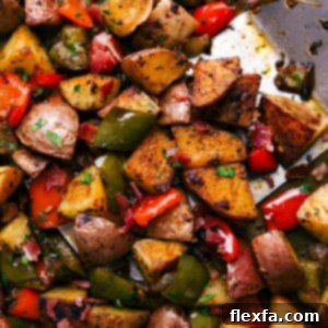 One-Pan Breakfast Potatoes and Bacon, a delicious and easy sheet pan meal.