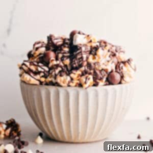 Gourmet Chocolate Popcorn in a bowl.