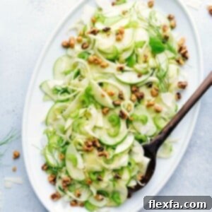 Final plated Apple Fennel Salad ready to be served