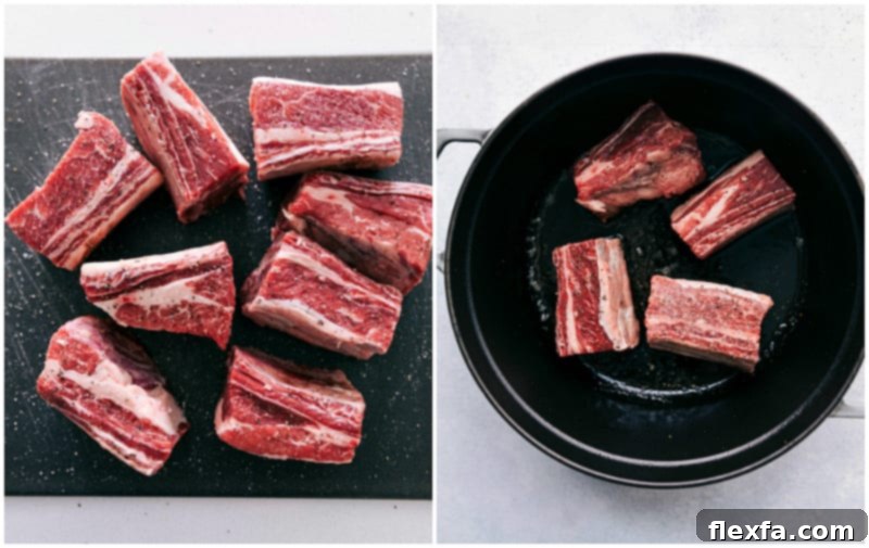 Foolproof Short Ribs with Vegetables and Gravy A savory, hearty meal of perfectly seasoned Short Ribs with veggies and a delicious gravy, showcased with step-by-step photos for an easy, foolproof recipe.