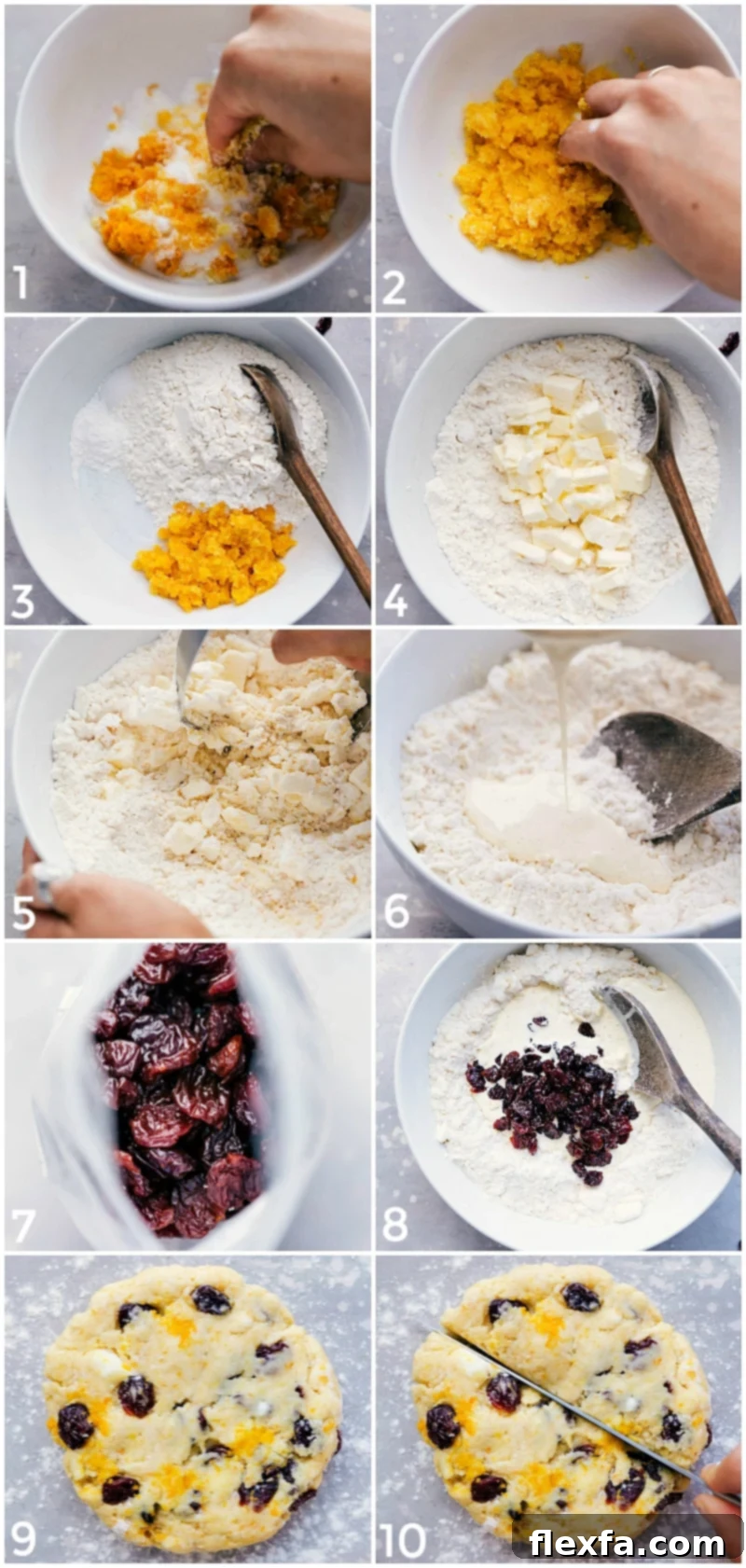 Making Scone Dough: Mixing Ingredients and Shaping into a Ball Creating scone dough by mixing together all the ingredients and shaping them into a dough ball.