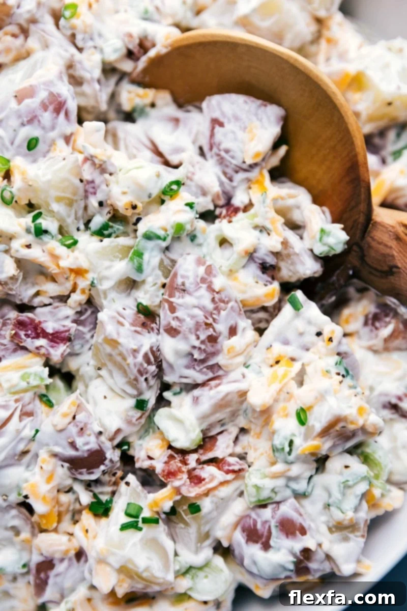 Finished side dish, deliciously dressed and inviting, ready for enjoyment.