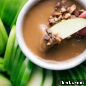 A delicious homemade caramel sauce ready to be served