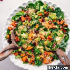 Sweet Potato Quinoa Salad in a serving bowl
