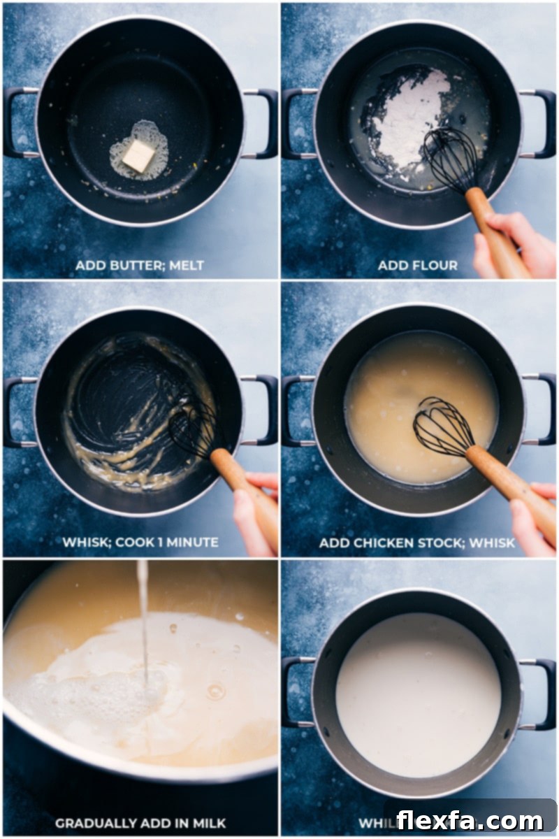 The secret to velvety Creamy Pesto Orzo: A rich, homemade sauce base. This 30-minute, one-pot dish combines ground meat, fresh veggies, and tender orzo pasta for an unforgettable family dinner. #creamy #pesto #orzo #sauce #recipeideas Process shots: creating the creamy sauce base for Creamy Pesto Orzo