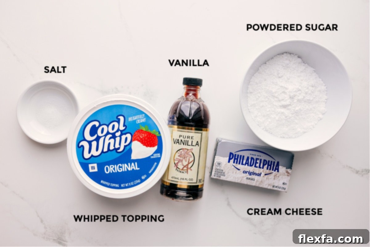 Cheesecake Dip Ingredients