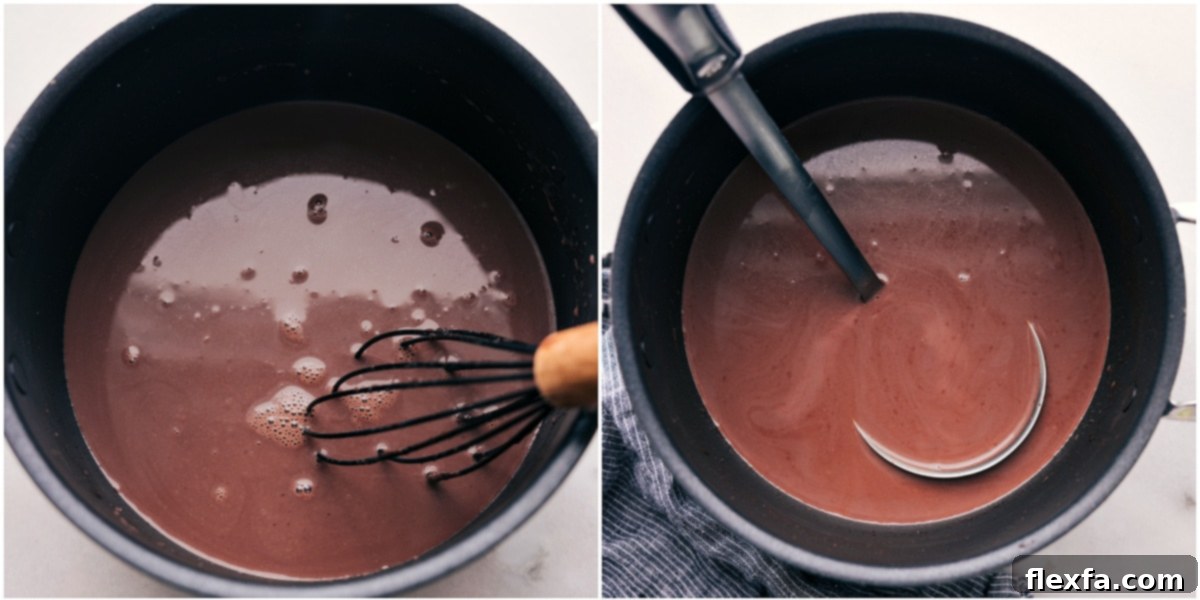 Hot Chocolate in a Pan