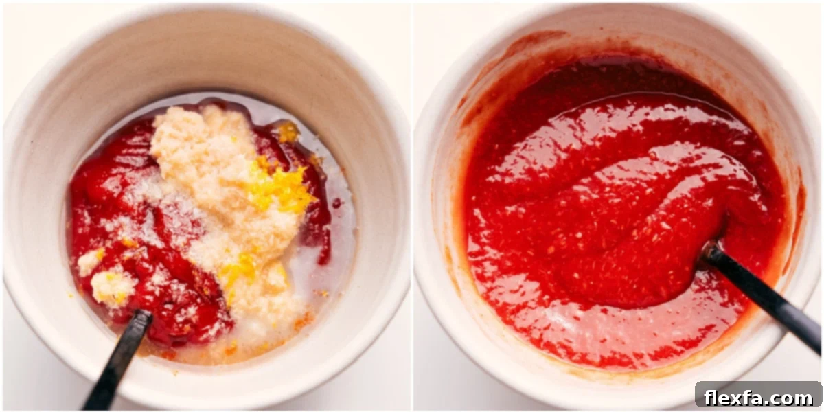 Mixing Cocktail Sauce Ingredients