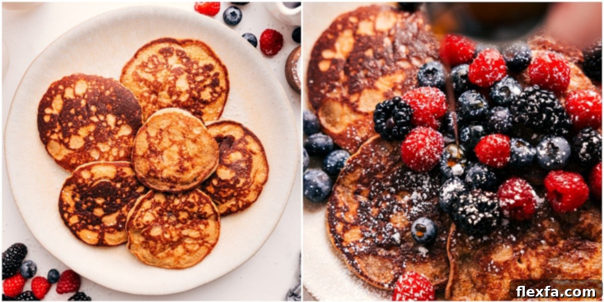 Wholesome Pancakes: A Guilt-Free Delight 6 Healthy Pancakes Plating