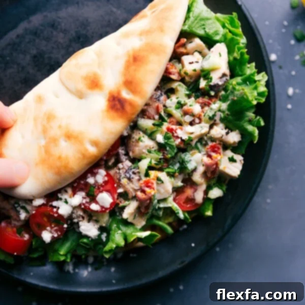 Greek Chicken Wrap