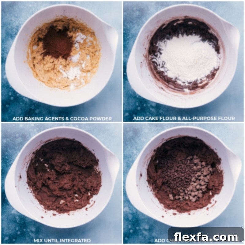 Ingredients being mixed together