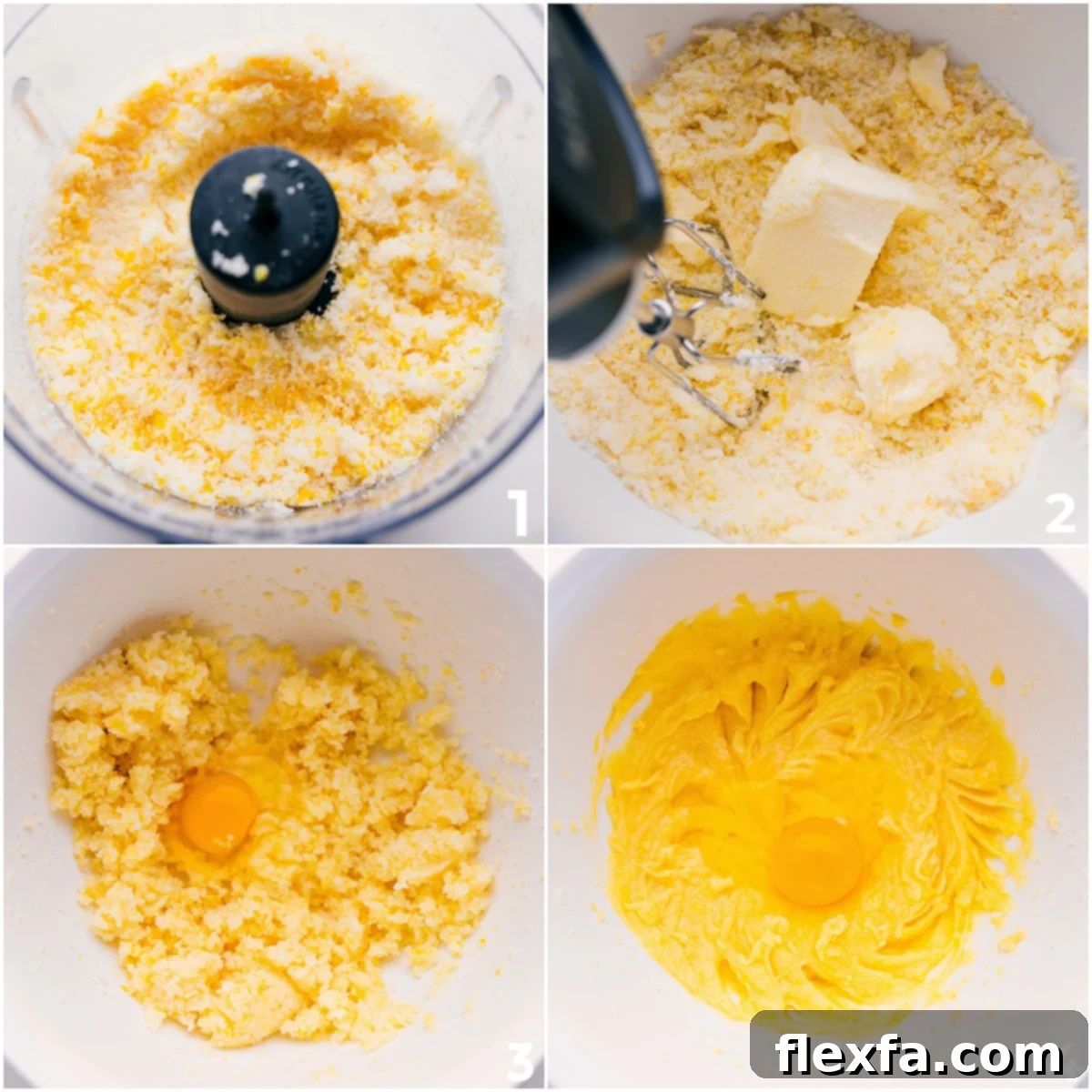 Making a lemon sugar zest mixture with butter and eggs for this Lemon Curd Recipe, showcasing the initial blending of ingredients.