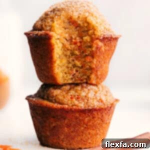 Delicious and healthy carrot muffins ready to be enjoyed