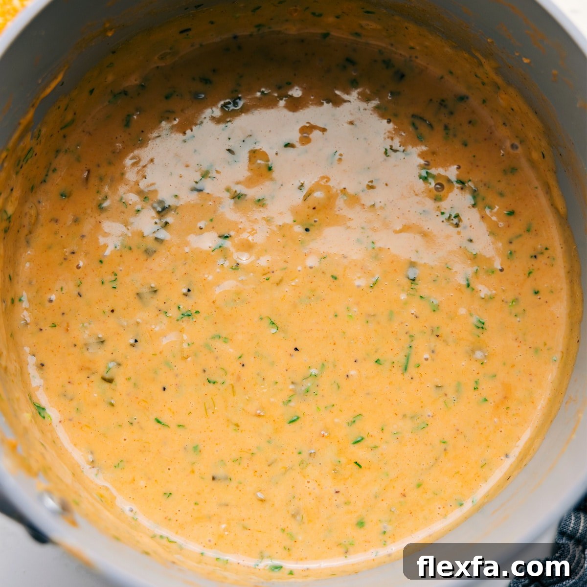 The appetizer in the pot ready to be enjoyed.