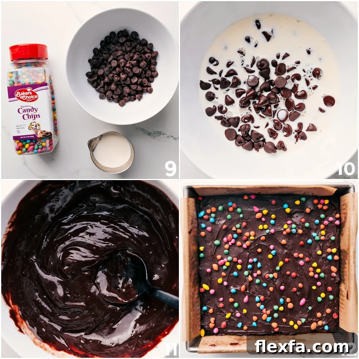 The signature chocolate ganache spread being made and spread on the dessert.
