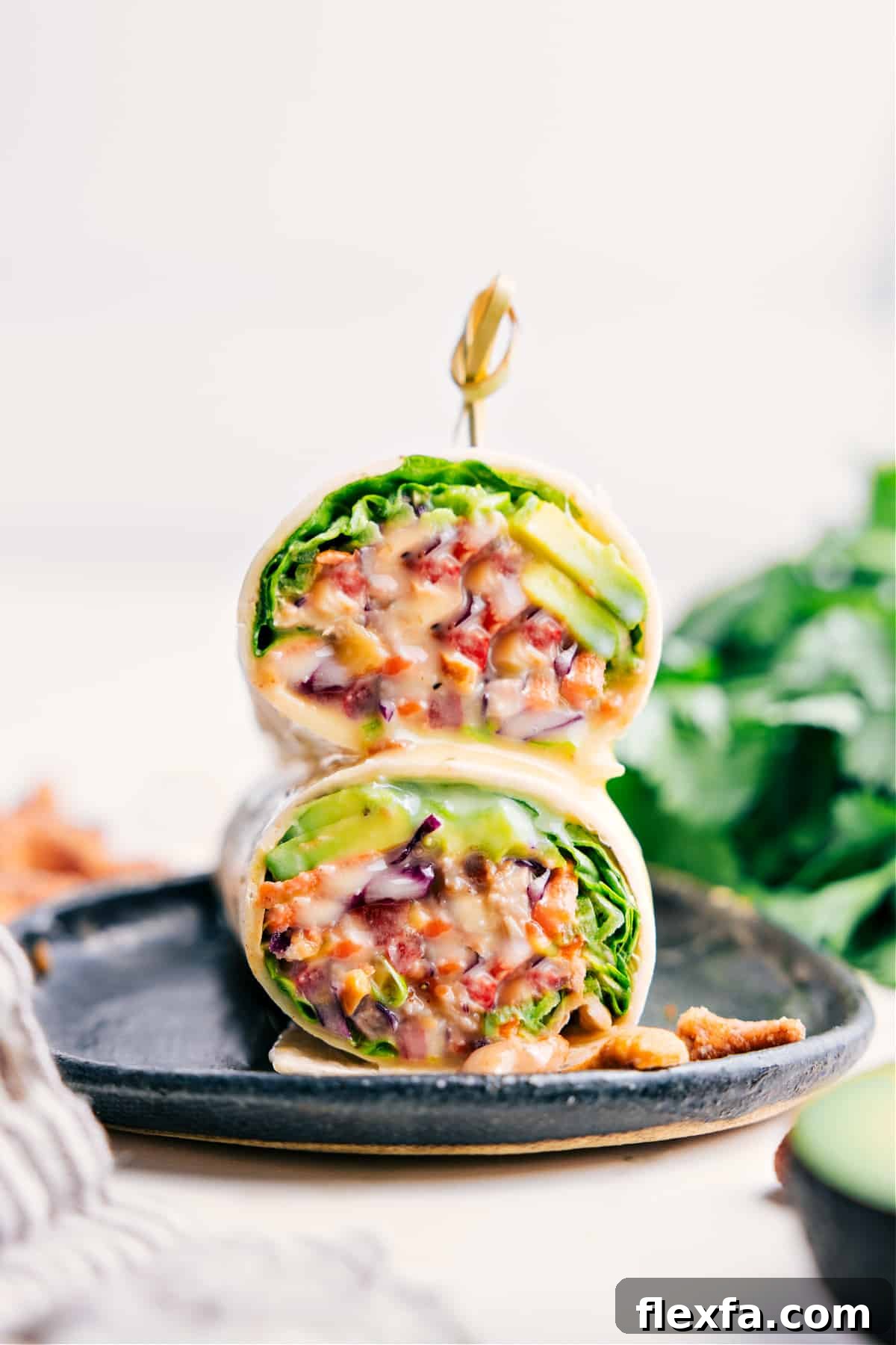Asian chicken recipes: Cashew chicken wraps stacked on top of each other.