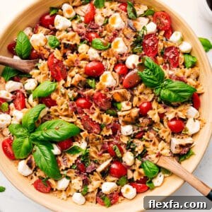 Caprese Pasta Salad Recipe: Tomato, Mozzarella & Basil Bowl 3 img 256320 11