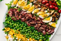 Classic Cobb Salad Recipe with Chicken, Bacon & Avocado