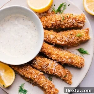 Fish sticks plated